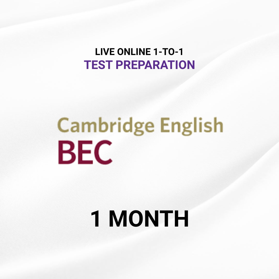 Live Online 1-to-1 Cambridge BEC Preparation – 1 Month