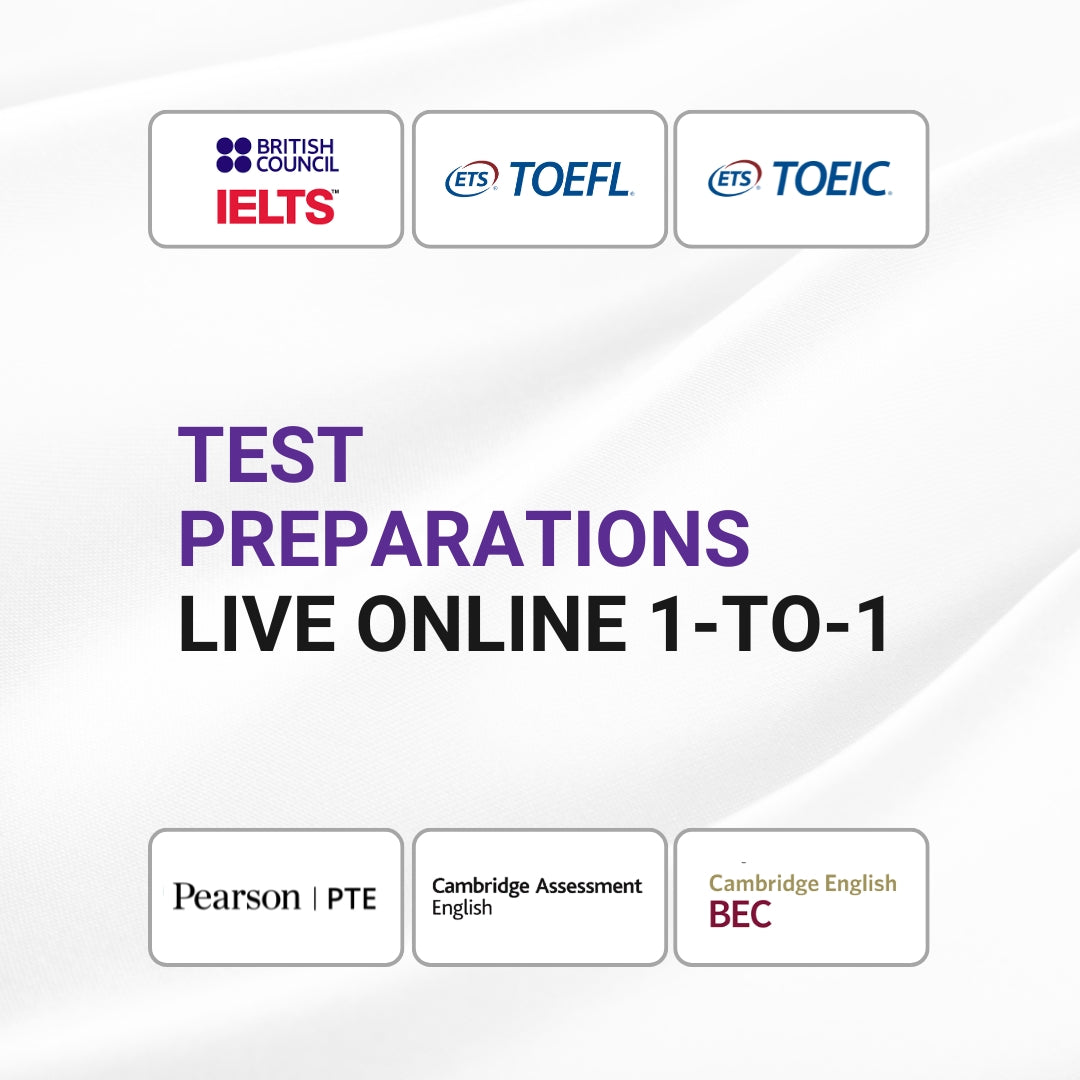 Live Online 1-to-1 Test Preparations