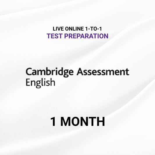Live Online 1-to-1 Cambridge Exam Preparation (1 Month)