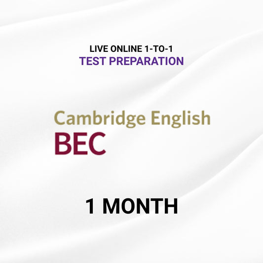 Live Online 1-to-1 Cambridge BEC Preparation – 1 Month