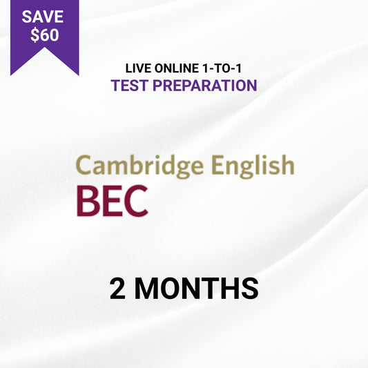 Live Online 1-to-1 Cambridge BEC Preparation Course – 2 Months