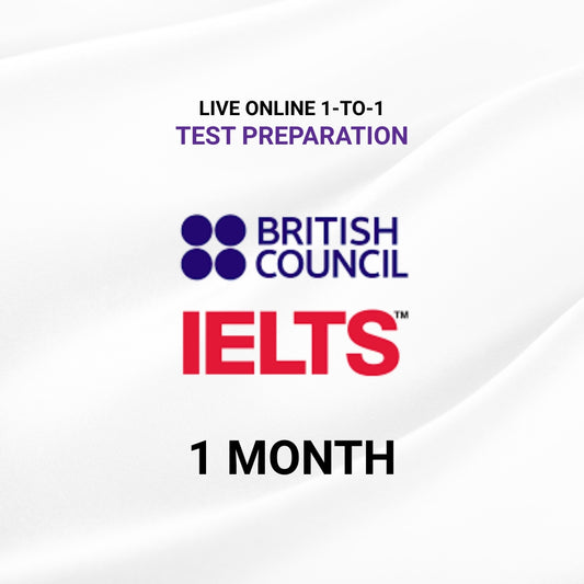 Live Online 1-to-1 IELTS Test Preparation (1 Month)