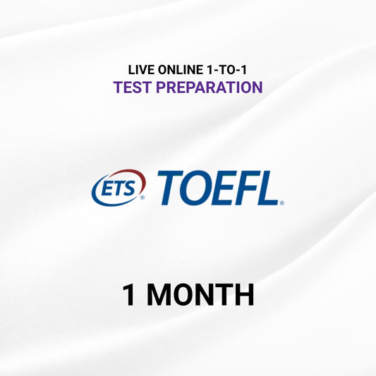 Live Online 1-to-1 TOEFL Test Preparation (1 Month)