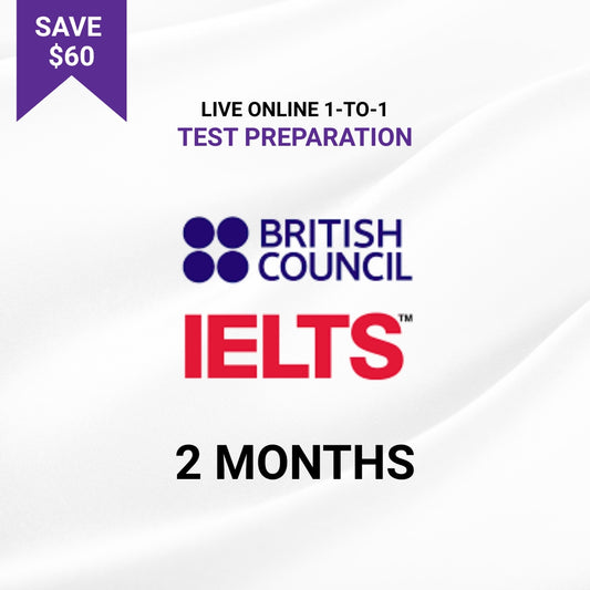 Live Online 1-to-1 IELTS Test Preparation (2 Months)